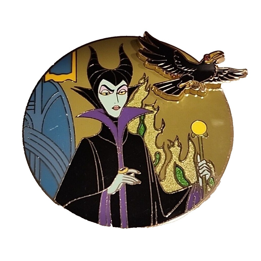 Disney Pin Sleeping‎ Beauty Maleficent Villain Dark Raven AP Artist Proof 00000